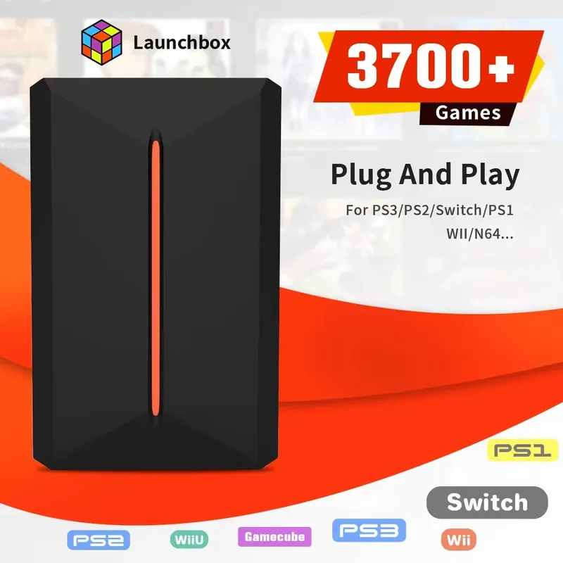 Launchbox External Game Hard Drive Built-in 3700 3D/PC Games