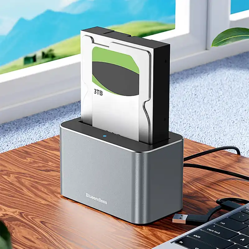 Hard Drive Dock 2.5 3.5 Inch SATA HDD SSD Reader 5Gbps USB External Disk
