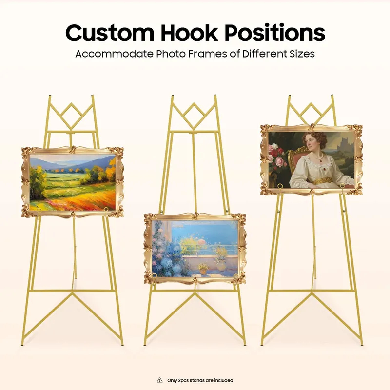 Wedding Stand, Roadway Wedding Stand 2 Pack Gold 48x113cm, Display Easel