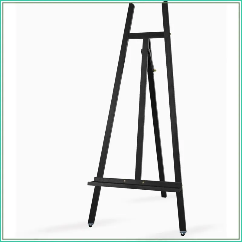 A-Frame Wooden Display Easel - Adjustable Lyre Beechwood Studio Easel