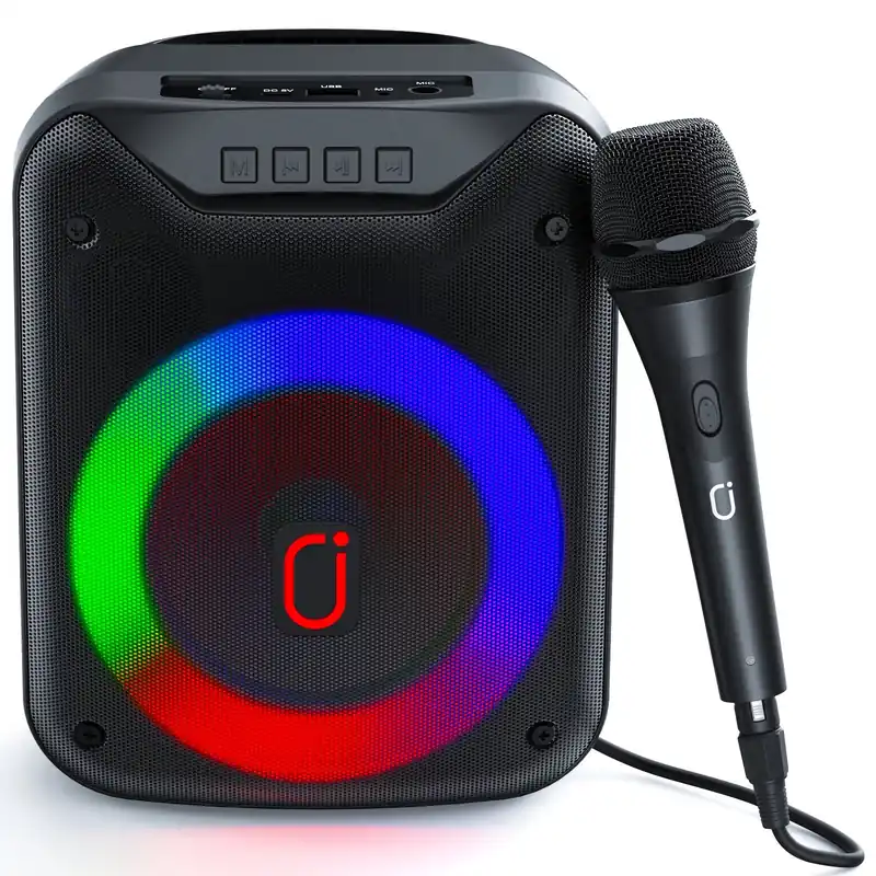 FanFun Wireless Outdoor Speaker, Portable Speaker with Microphone