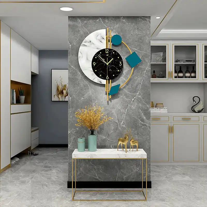 Nordic Wall Clock Watch Creative Living Room Silent Luxury Home Decor