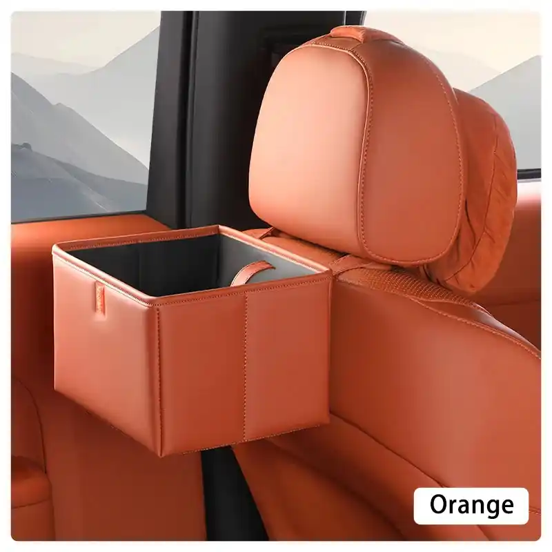 Foldable Multi-Functional Storage Box for Car Interior Car Rear Seat Storage Trash Can Organizer for Car Supplies Storage Box