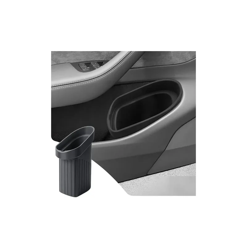 Waterproof Silicone Car Trash Bin For Ford F-150 2021–2026, Door-Mounted Portable Garbage Container