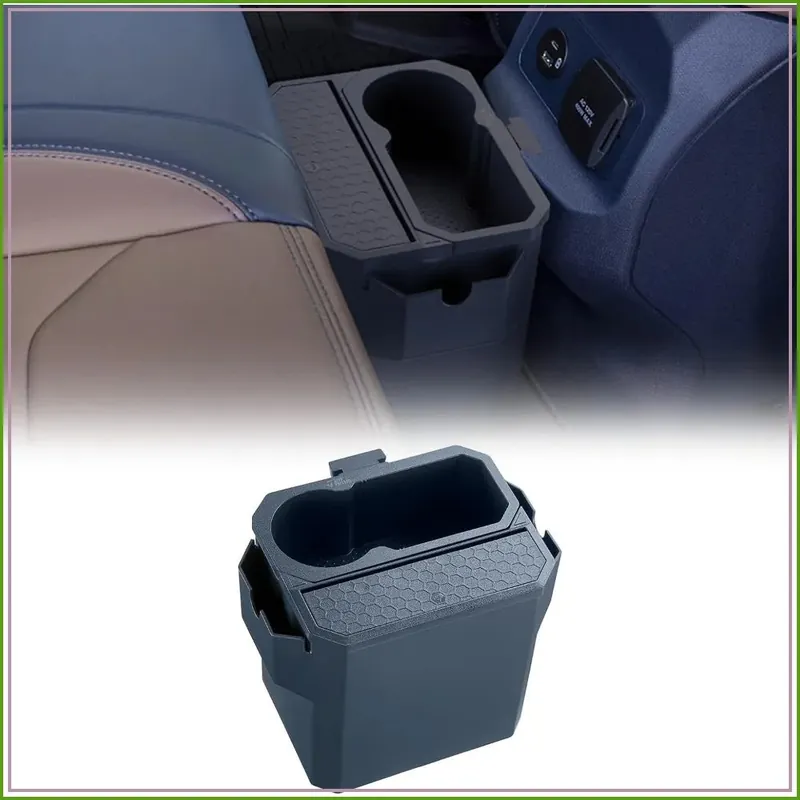 Multi-Functional Rear Trash Bin with Cup Holder Compatible with Ford Maverick