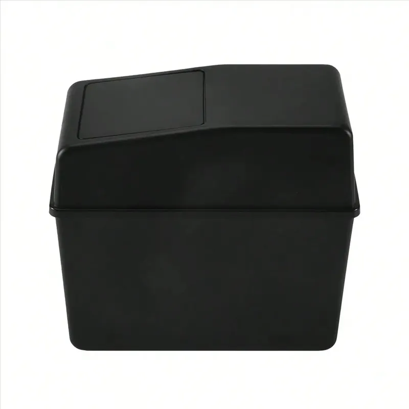 Car Trash Can With Lid Vehicle Can Garbage Organizer Large Wastebasket Bin