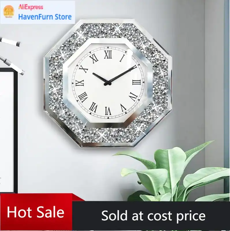 Activity price 20-inch Non-Ticking Clock for Wall Décor, Perfect Home Decor