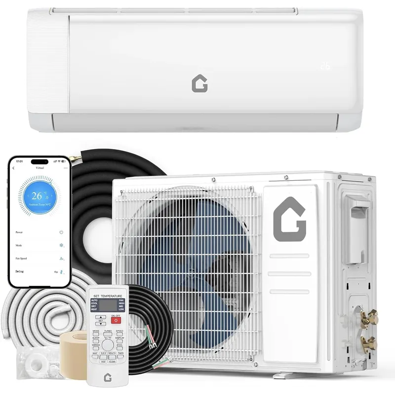 9000 BTU Mini Split Air Conditioner & Heater for 450 Sq.Ft, WiFi, Remote,Quiet