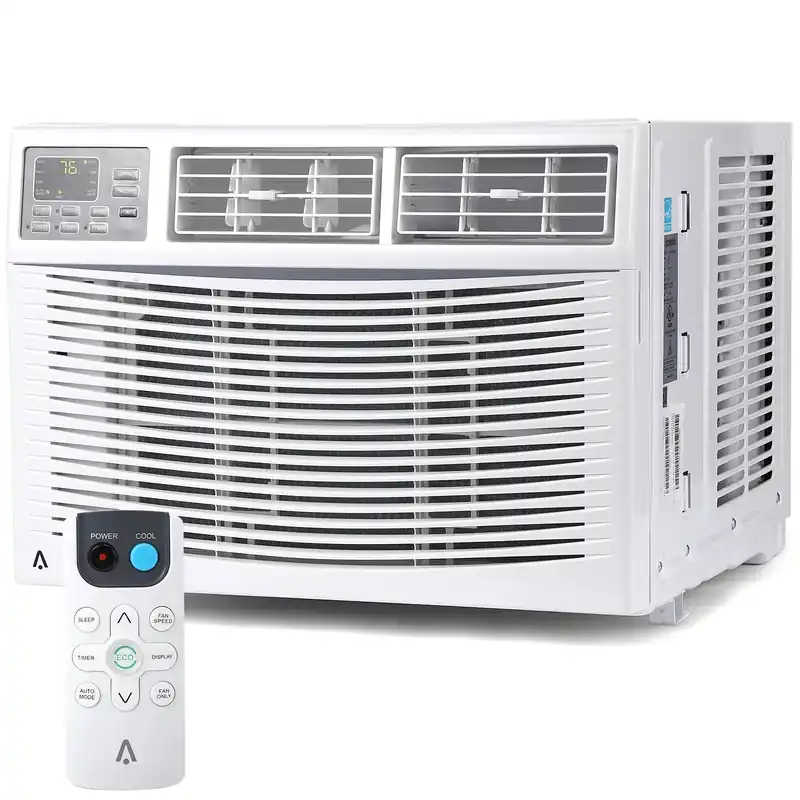 10,000 BTU Window Air Conditioner, Indoor for Summer, Auto-Restart