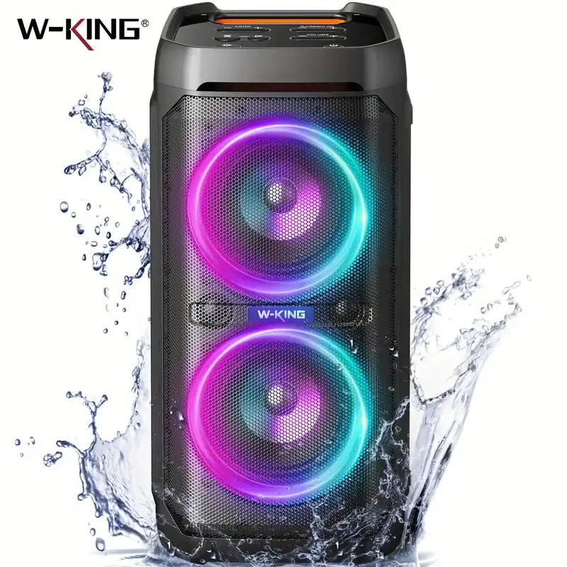 W-KING T11 Bluetooth Speakers,100W RMS, IPX6 Waterproof, Wireless