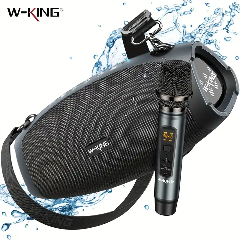 W-KING X10MIC Portable Loud Bluetooth Speakers (120W PEAK)70W, Wireless