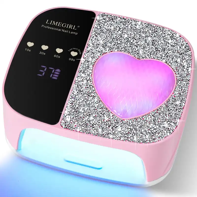Professional UV LED Nail Lamp Kit Fast Curing Dryer 4 Timer Settings Cordless Rechargeabl