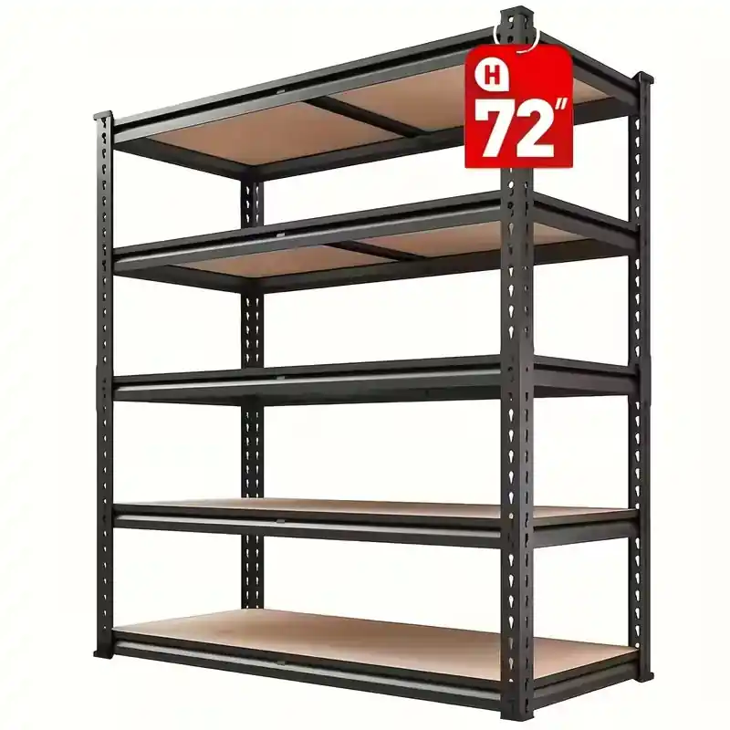72 Inch Heavy-duty Metal Storage Rack, With A Load-bearing Capacity Of 2000 Pounds