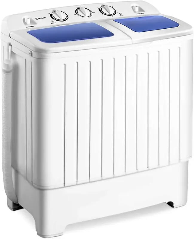 Portable Twin Tub Washing Machine for Various Places - Blue