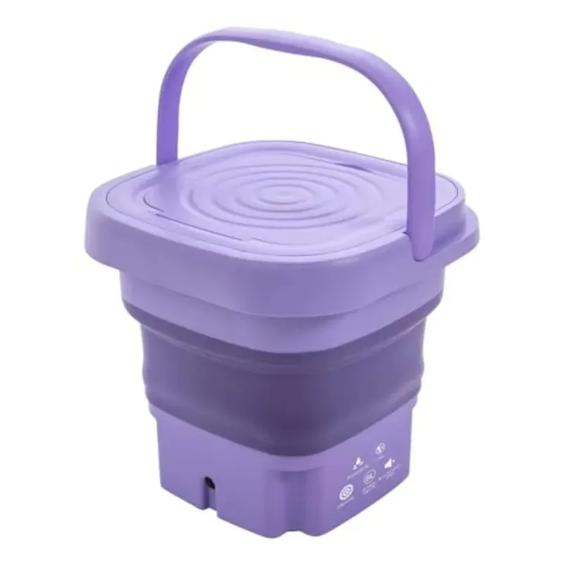 Portable Foldable Washing Machine for Travelers Students Apartment Use Lightweight Durable Material