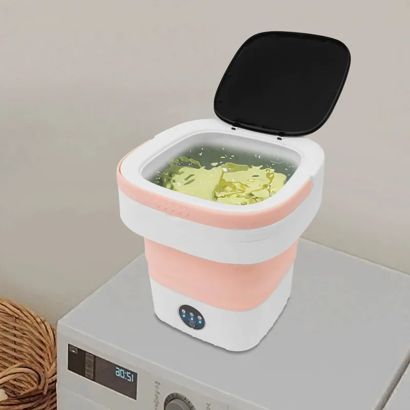 12L Portable Washing Machine, 3 Cleaning Modes Foldableh Machine 30*30*33cm