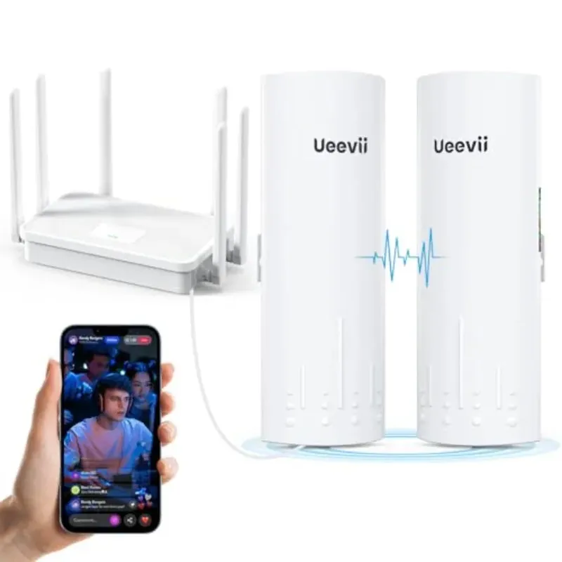 CPE450 Wireless Bridge and WR3000K WiFi Router Kit, 5.8G 3KM Point