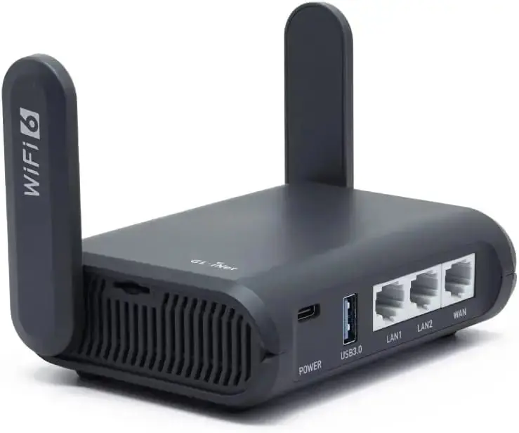Pocket Wi-Fi 6 Wireless Internet Router, Portable VPN Routers WiFi for Travel, Pub