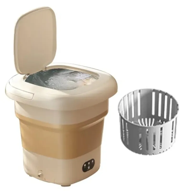 Portable Mini Washing Machine for Baby Clothes Underwear or Small Items Foldable with 3 Mode