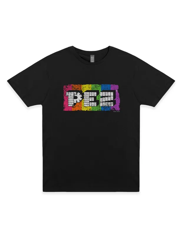 PEZ® 80s Neon Rainbow Tee