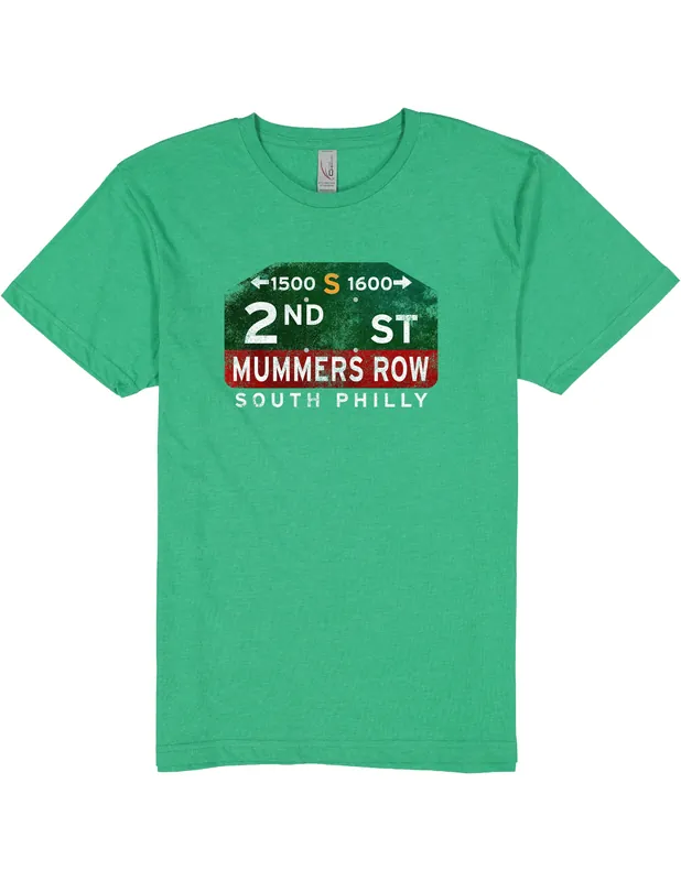 2nd Street Mummers Row Philadelphia Shirt Second Street Unisex Tee Mummers Parade T-Shirt