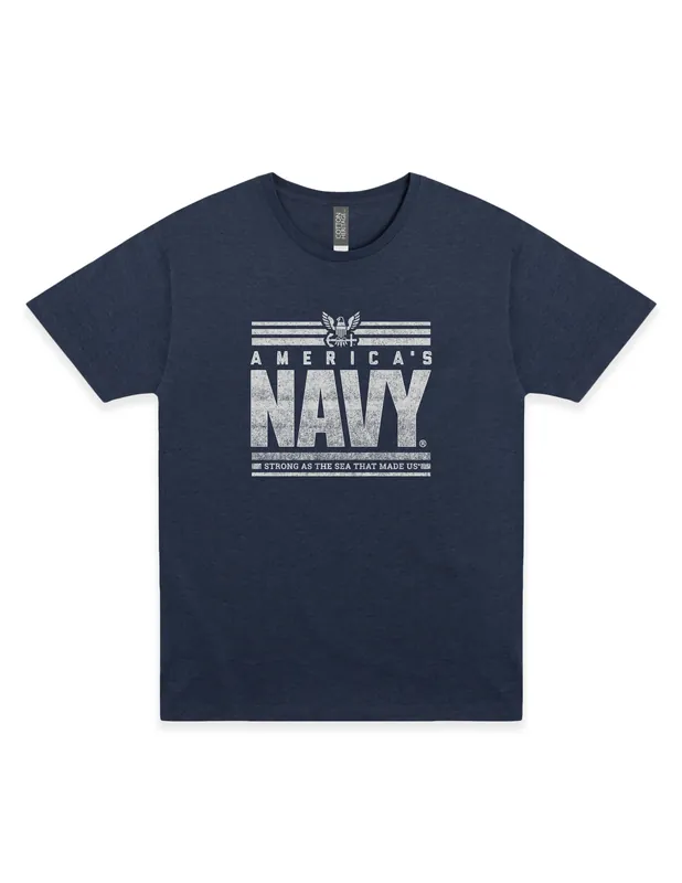 America‘s Navy Vintage Strong as the Sea that Made Us Tee Officially Licensed