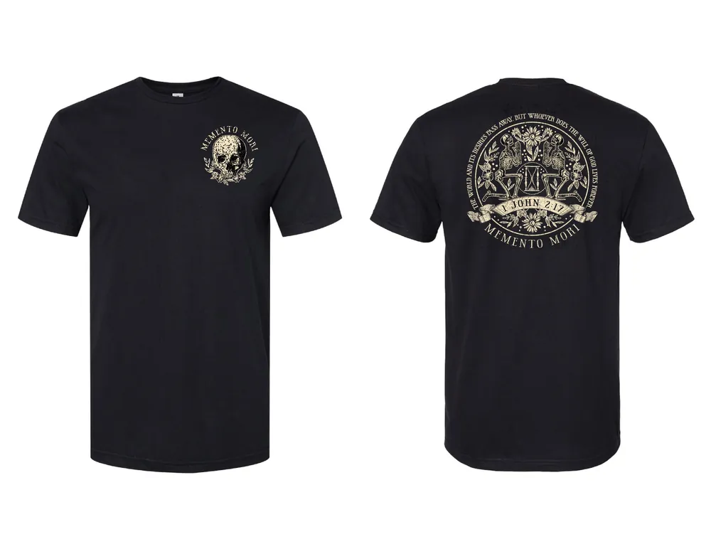 Memento Mori 1 John 2 17 Floral Skeleton Unisex Shirt