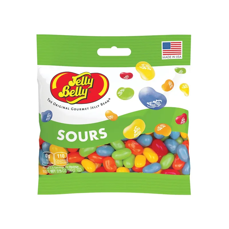 Sours Jelly Beans - 3.5oz Grab & Go® Bag