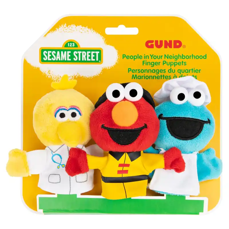 People In Your Neighborhood Finger Puppets Set of 3, 3in