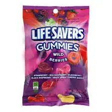 Lifesavers Peg Bag Gummies Wild Berries 7oz