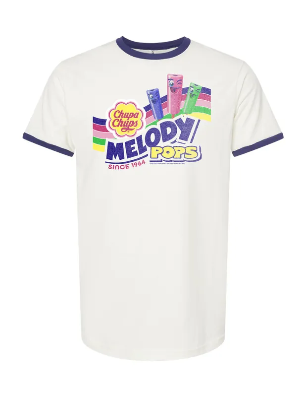 Chupa Chups Melody Pops ‘64 Retro Ringer Tee