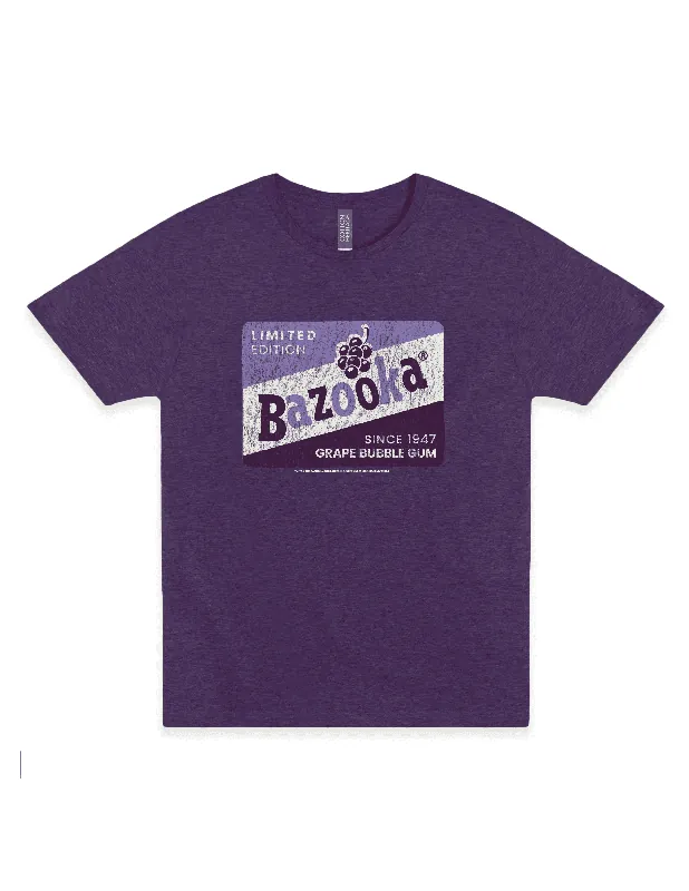 Bazooka® Vintage Grape Bubble Gum Tee- Retro Sweets Unisex Graphic T-Shirt