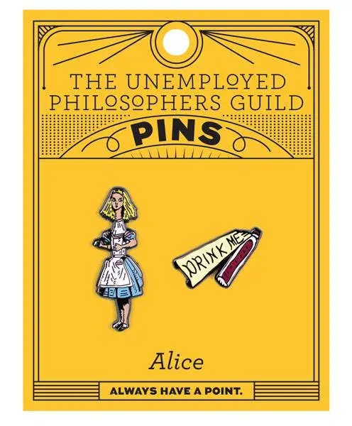 Alice & Drink Me Pins