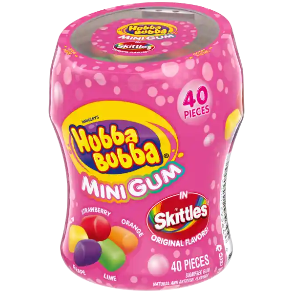 Hubba Bubba Sugar Free Skittles Gum 2.82oz