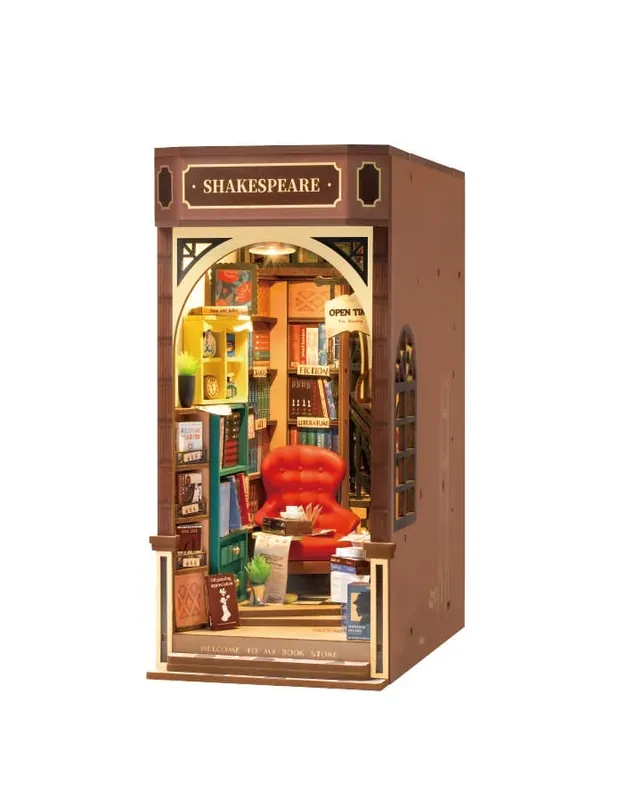 DIY Miniature House Book Nook Kit Bookstore