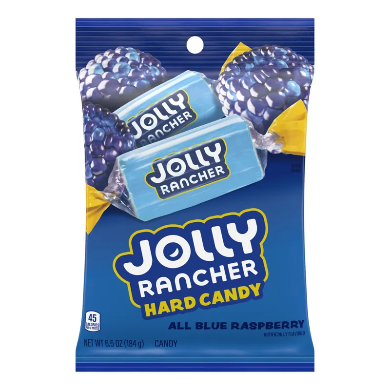 Jolly Rancher Hard Candy Peg Bag Blue Raspberry 6.5oz