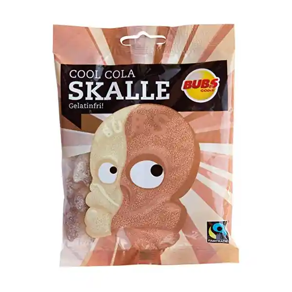 BUBS Godis Cool Cola Skull Sour Jelly Candy (90g)