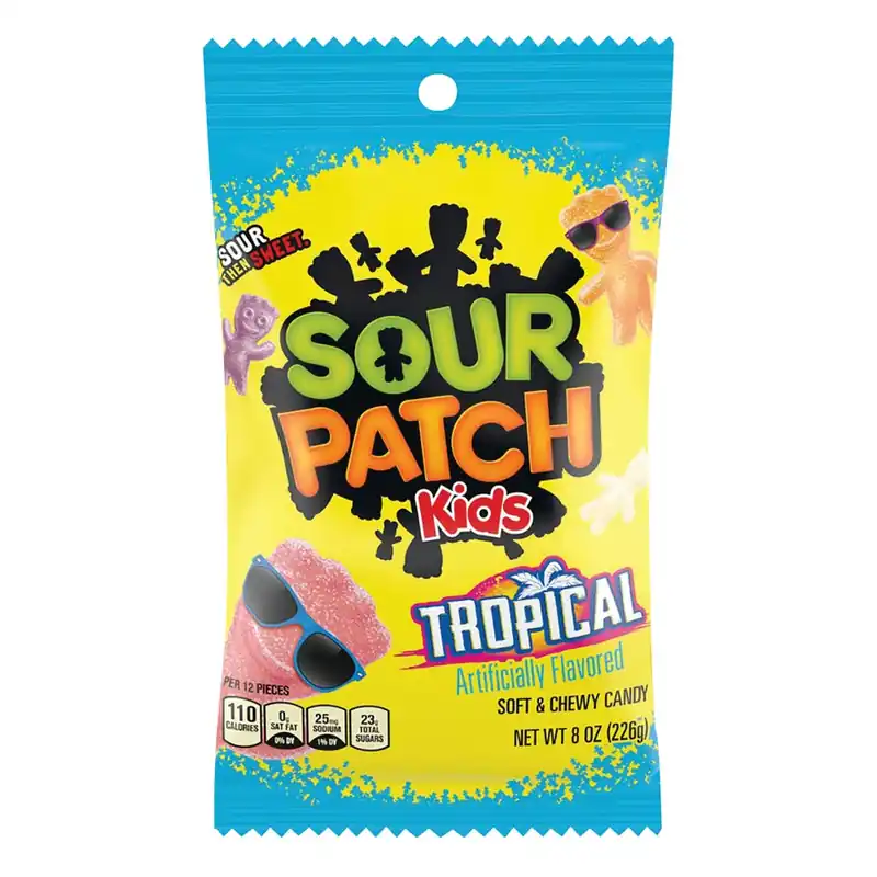 Sour Patch Kids Peg Bag- Tropical 8oz
