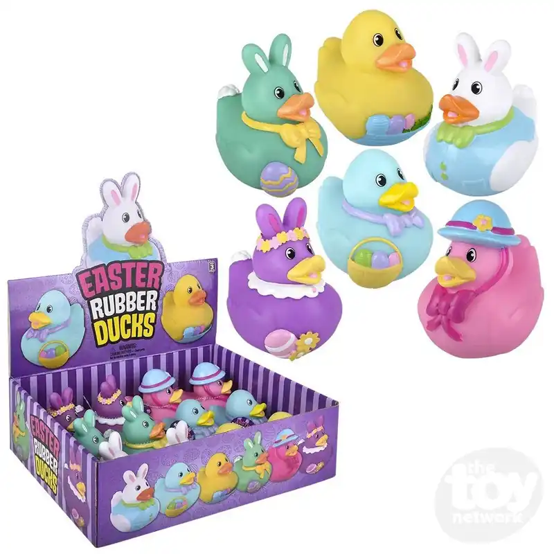 Easter Rubber Ducks 3.5"