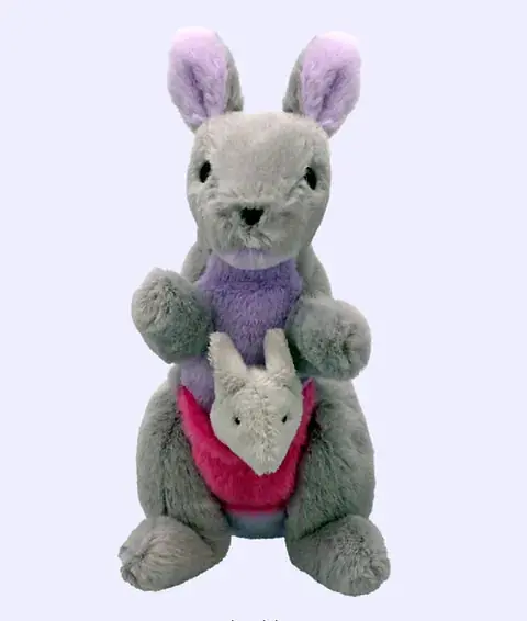 Beanie Babies Kayla Kangaroo Gray Regular