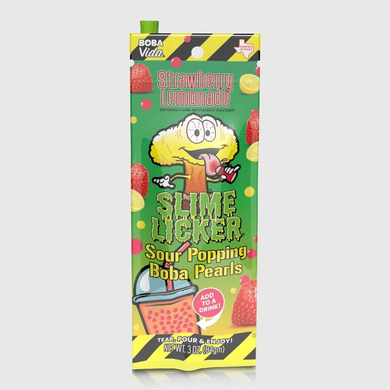 Slime Licker Sour Popping Boba Pearls- Strawberry Lemonade