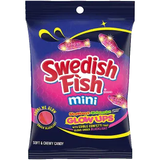 Swedish Fish Glowups Soft Candy 6.7oz