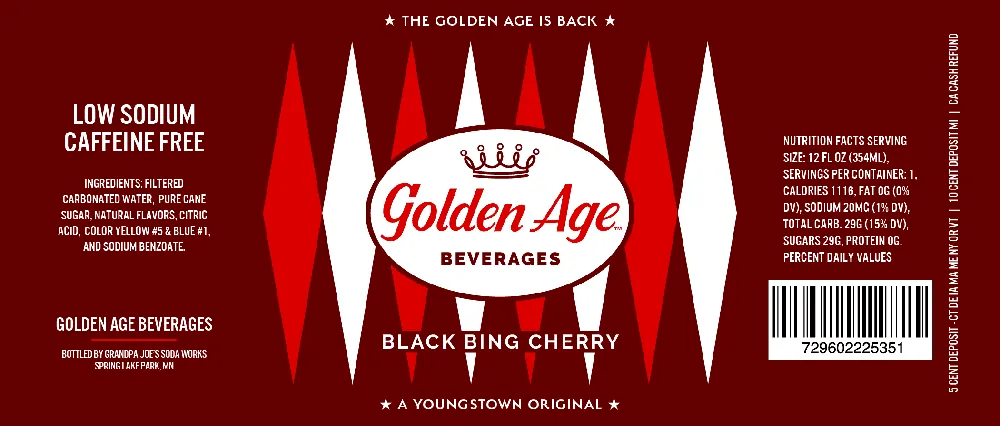 Golden Age Beverages - Black Bing Cherry Soda