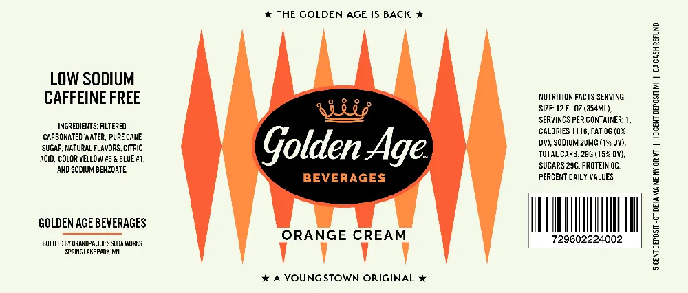 Golden Age Beverages - Orange Cream Soda