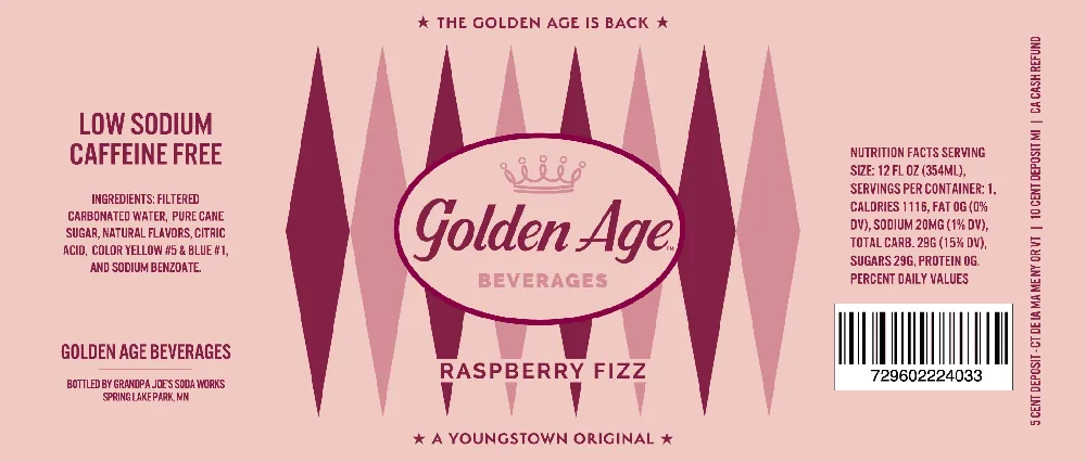 Golden Age Beverages - Raspberry Soda