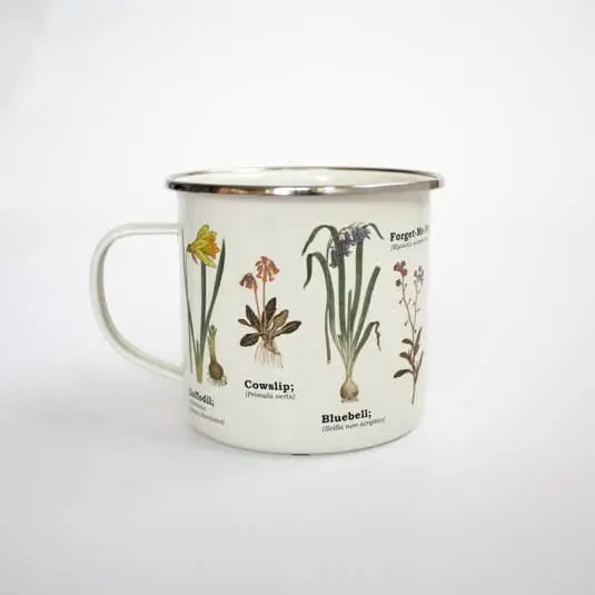 Wild Flowers Enamel Mug
