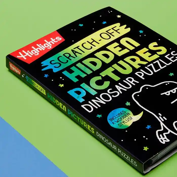 Highlights Scratch-Off Hidden Pictures Dinosaur Puzzles
