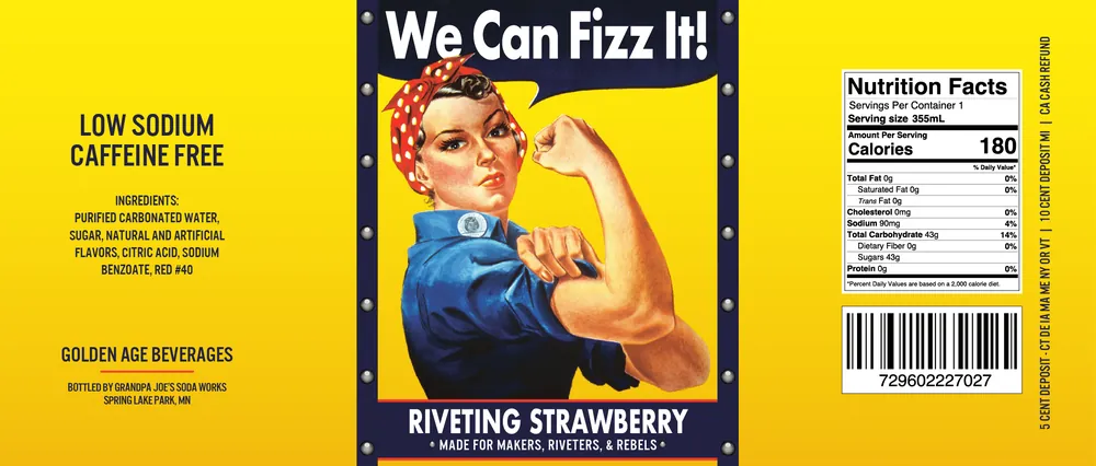 Golden Age Beverages - The Founding Flavors Collection - Rosie‘s Riveting Strawberry Soda