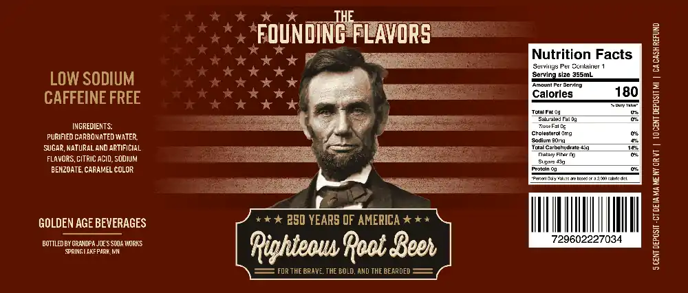 Golden Age Beverages - The Founding Flavors Collection - Lincoln‘s Righteous Root Beer