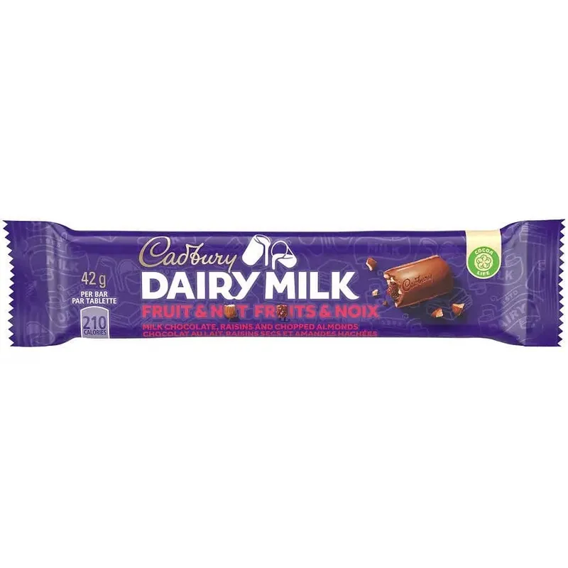 Cadbury Dairy Milk, Fruit & Nut - 42g